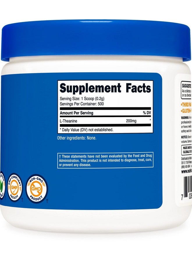 Nutricost مسحوق إلثيانين 100 جرام خالي من الغلوتين وغير معدل وراثيًا - Image 5