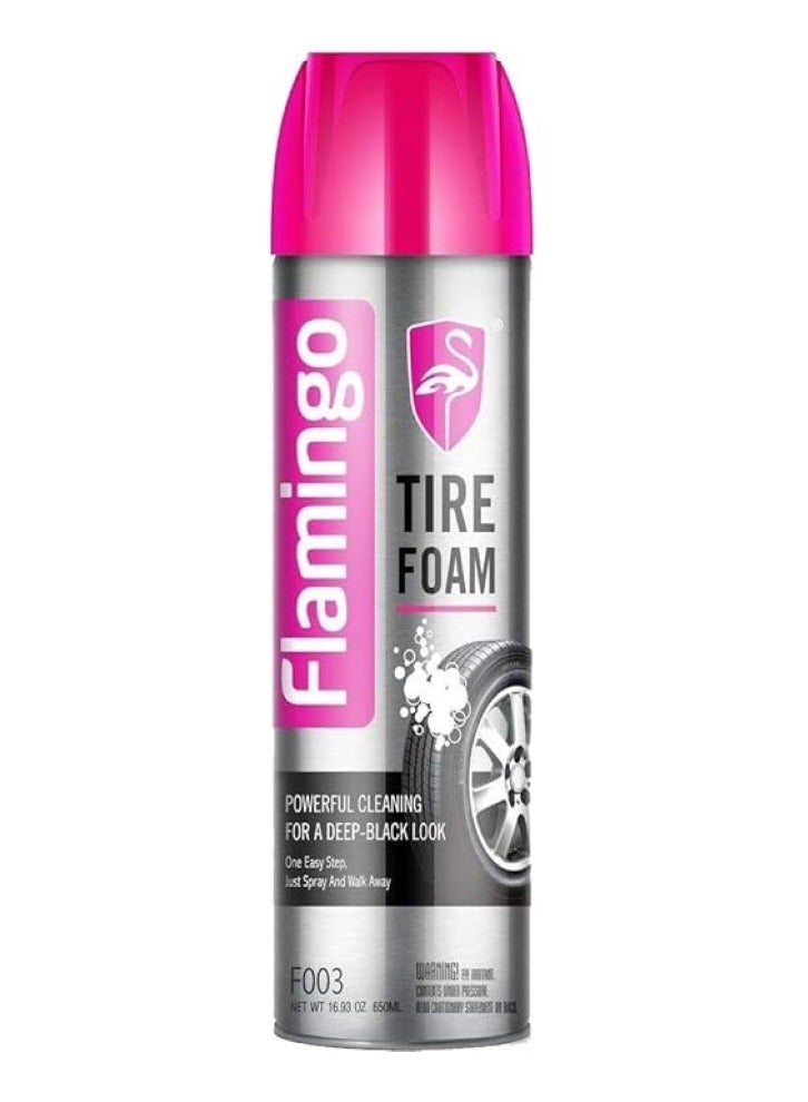 Flamingo Car Tire Foam Cleaner 650 ML - Image 1