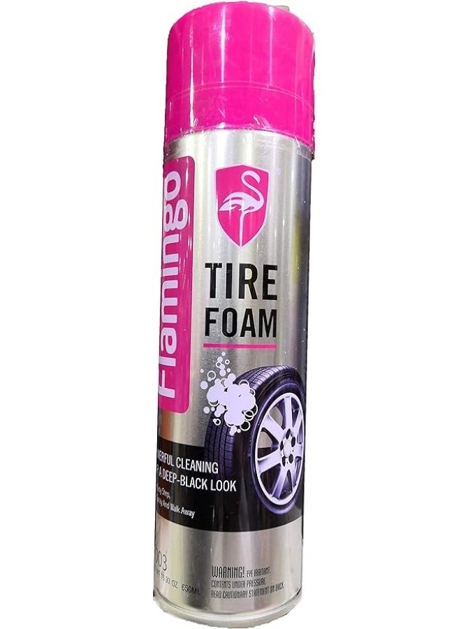 Flamingo Car Tire Foam Cleaner 650 ML - Image 3