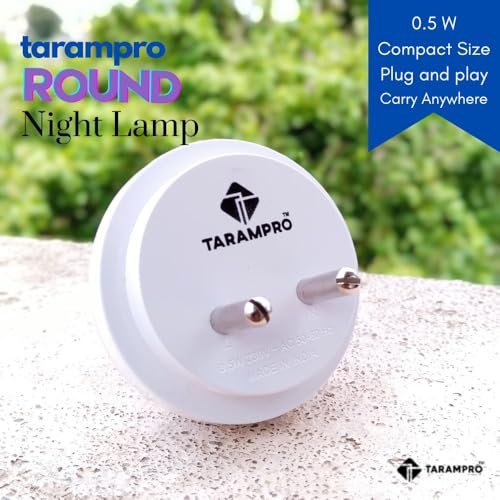 TARAMPRO 0.5 W LED Night Lamp Automatic Light Sensor Smart LED Night Light for Kids Elderly Bedroom Plug Type (Warm White) - Image 3