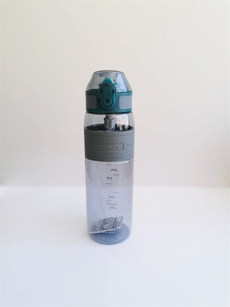UZSPACE زجاجة تريتان 600 مل رمادي - Image 1