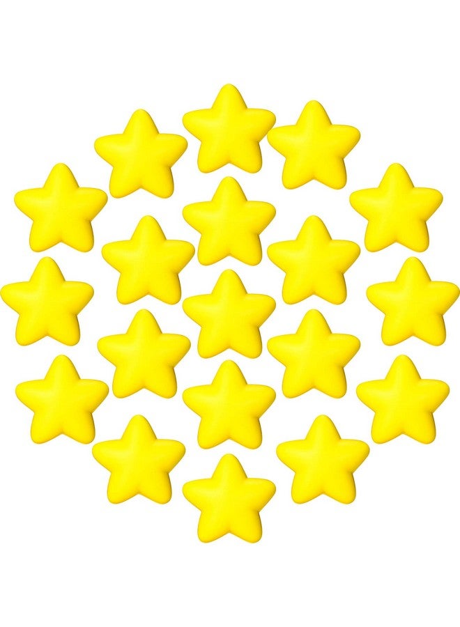 Blulu 30 Pieces Star Stress Ball Bulk Mini Foam Stress Relief Ball for School Carnival Reward, Student Prizes, Party Bag Fillers(Yellow) - Image 1