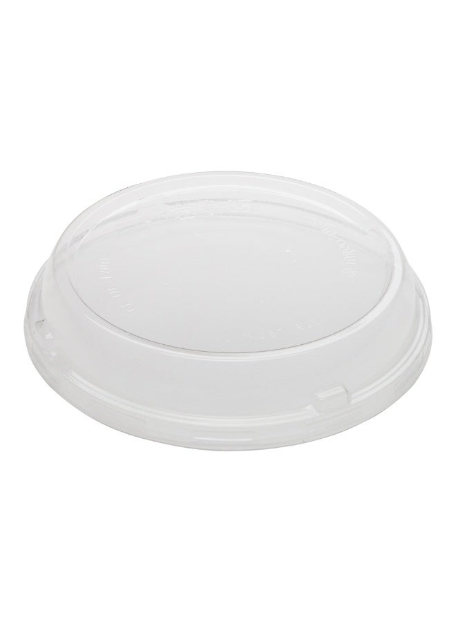 Restaurantware LIDS ONLY: Basic Nature To Go Container Lids, 500 Plastic Condiment Cup Lids - Pair With Deli Containers, Dome Lids, Clear PLA Plastic Portion Cup Lids, For Takeaway Orders - Image 2