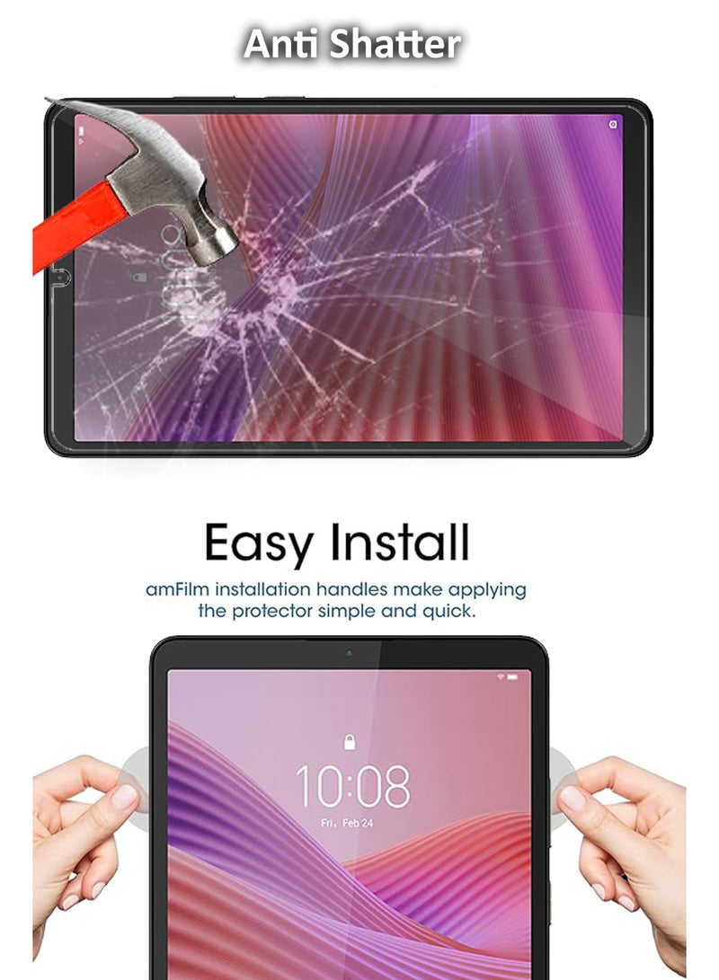 [2 قطع] لجهاز Lenovo Tab One 8.7" - واقي شاشة زجاجي مقسى - شفافية عالية، لمسة رقيقة، مضاد للانفجار، حواف دائرية سلسة، تركيب سهل، واقي شاشة - Image 2