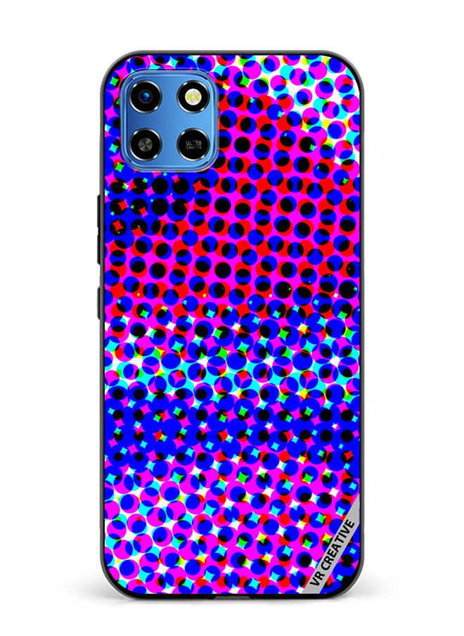 VR CREATIVE Protective Case Cover For Infinix Smart 6 HD Fun Beautiful Retro Pop Art Design Multicolour  - Image 1