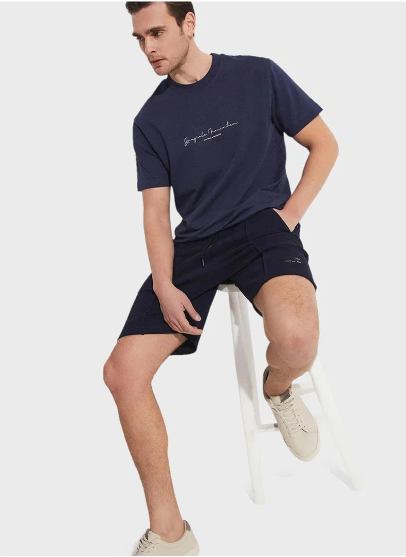 JUNE Essential Ribbed Seam Shorts