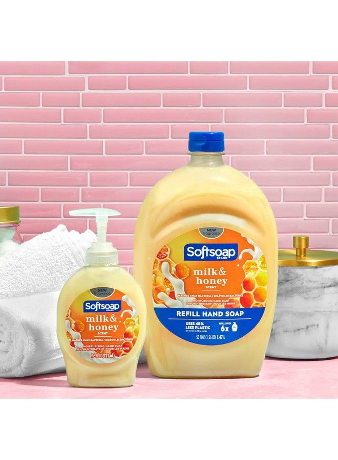 Softsoap Milk & Honey Scented Liquid Hand Soap Refill 50 Ounce - Image 4