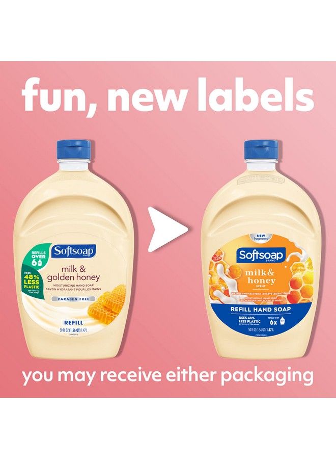 Softsoap Milk & Honey Scented Liquid Hand Soap Refill 50 Ounce - Image 3