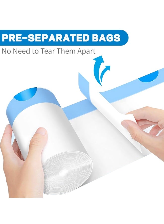 4 Gallon Trash Medium Bags Drawstring,Separated Thick Plastic Wastebasket Liners for Toilet Home Office and Bedroom,75 Count - Image 3