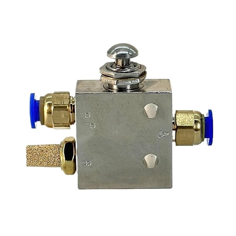 TAC2 31P 8MM 1 8 بوصة 2 موضع 3 اتجاه صمام مفتاح إعادة ضبط زر هوائي - Image 1