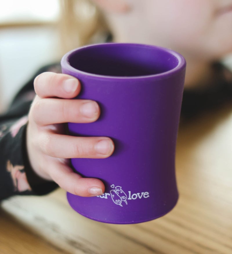 otterlove Silicone Baby & Toddler Training Cup - Pediatric OT Approved - 100% Platinum Pure LFGB Silicone - Unbreakable - Plastic Free - Tiny Cup Perfect for Baby Led Weaning - Image 2