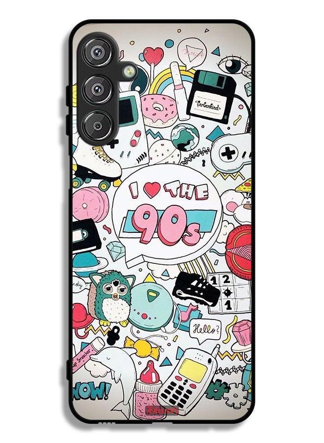 Tolwak Samsung Galaxy F36 Protective Case Cover I Love The 90s - Image 1