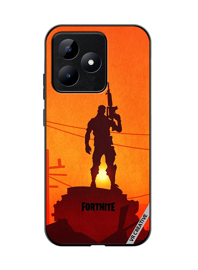 VR CREATIVE غطاء حماية لجهاز Realme C53 بتصميم ديف فورتنايت متعدد الألوان - Image 1