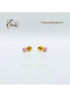 4 mm Cubic Zirconia Round Pink | Stainless Steel | 18K Gold Plated - pzsku/Z4E16FD4F1A26F6704DA6Z/45/_/1737699297/f82516f0-a42a-4440-afc7-fffff3d0dd7c