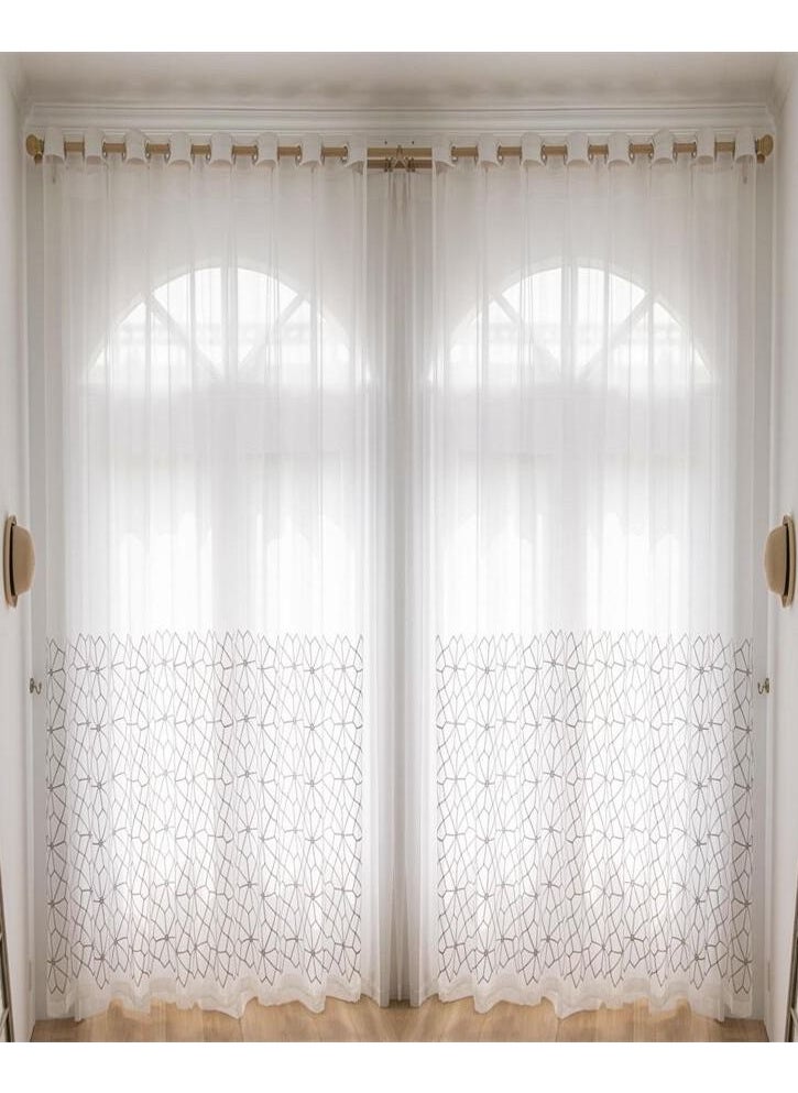 Generic - 2 Panels Sheer Curtains for Bedroom or Livingroom Decoration Multicolour - Image 1