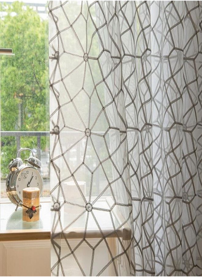 Generic - 2 Panels Sheer Curtains for Bedroom or Livingroom Decoration Multicolour - Image 1