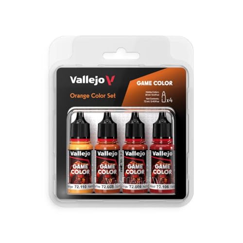 Vallejo - Orange Color Set | Game Color | Contains 4 Bottles x 18 ml (0.60 fl.oz.) - Image 1
