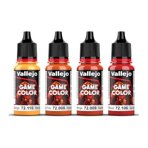 Vallejo - Orange Color Set | Game Color | Contains 4 Bottles x 18 ml (0.60 fl.oz.) - Image 3