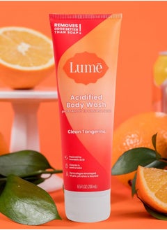 Lume LUMI Acidified Body Wash - Eliminates 3.5x Better Odor Than Soap, Controls Odor for 24 Hours, 8.5 oz (Peony Floral)  - Image 1