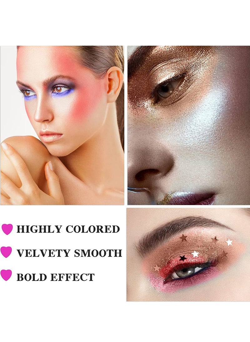 SYOSI Purple Eyeshadow Palette 15 Colors Eye Shadow Pallete Sets Highly Pigmented Matte Glitter Colorful Long Lasting Blendable Dream Purple Pink Dark Red Violet Makeup Pallet for Women - Image 4