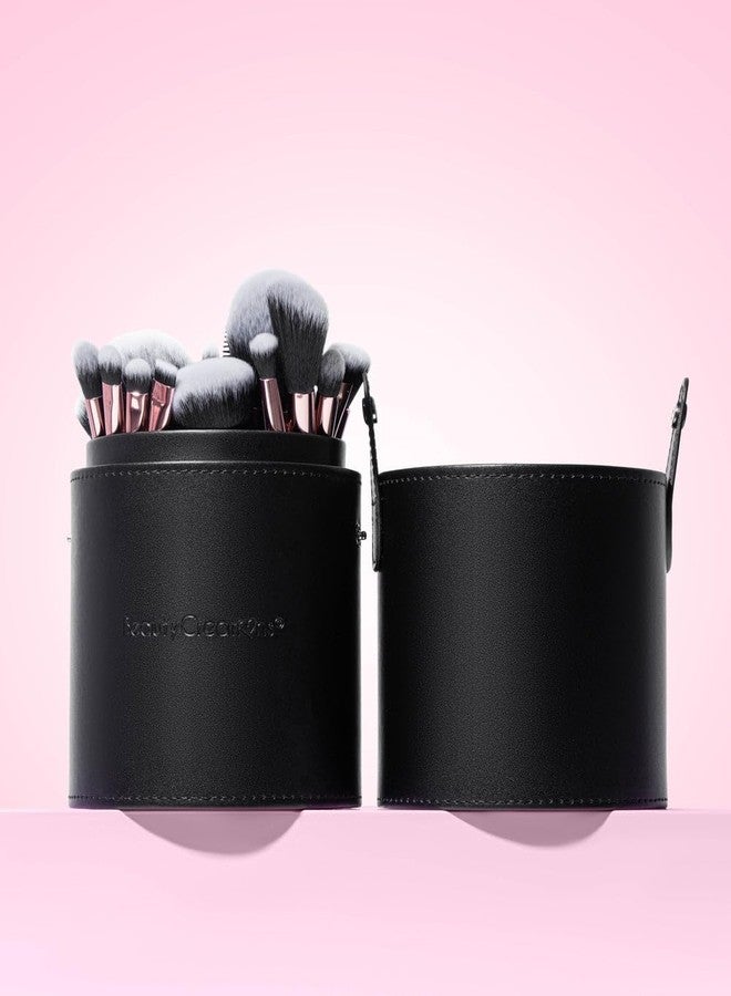 24 Piece Brush Set with Matching Travel Case Container (Unbothered) - Image 2