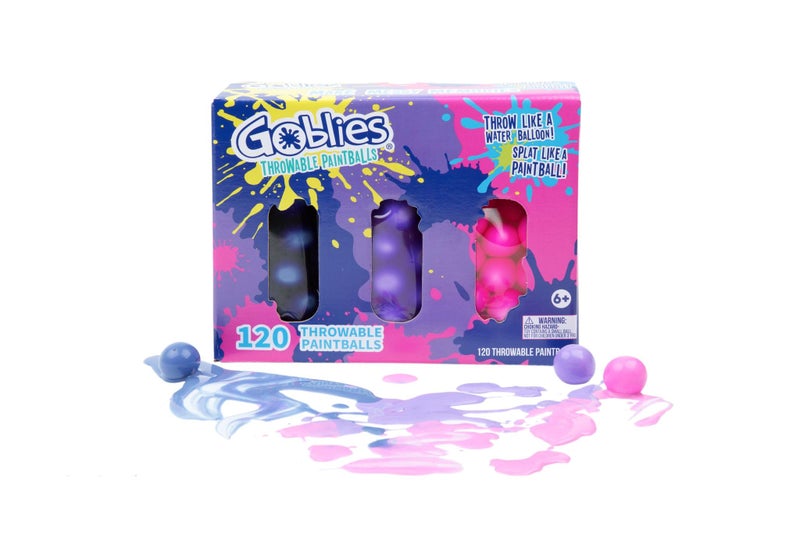 Goblies Throwable Paintballs - Pack of 3 (120 Count, Indigo/Violet/Pink) - Image 2