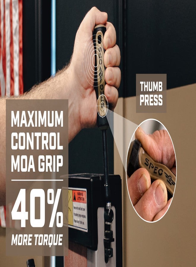 Spec-Ops Spec Ops Tools 7 Piece Nut Driver Set, Includes 7 SAE Nut Drivers, CR-V Heat-Treated Shafts, Long Bolt Applications, MOA Grip, Portable Zipper Bag, 3% Donated to Veterans - Image 3
