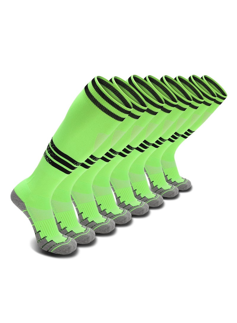 SKY WING Mens Baseball Socks Football Softball Knee High Sock Unisex Athletic Soccer Socks  1/2/3/4 Pairs for Youth Adult  Men and Women - Image 1