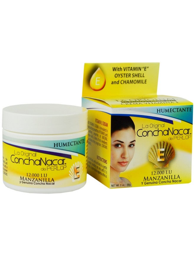 Concha Nacar Crema Hidratante Vitamina E Con Manzanilla Para La Cara Vitamin E Moisturizing Face Cream With Chamomile 2 Oz (Pack Of 1) - Image 1