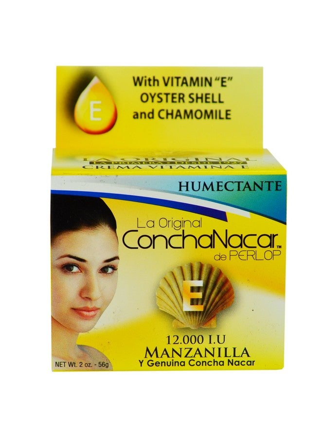 Concha Nacar Crema Hidratante Vitamina E Con Manzanilla Para La Cara Vitamin E Moisturizing Face Cream With Chamomile 2 Oz (Pack Of 1) - Image 2