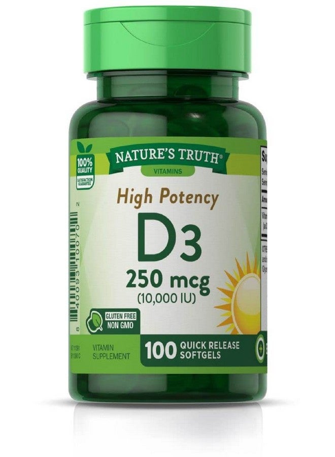 Nature's Truth Vitamin D 10 000 Iu 100 Softgels - Image 2