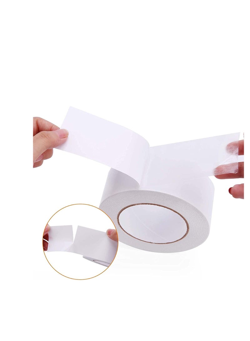 MARKQ Double Sided Tape, 2" x 20 yards Adhesive Sticky Tape for Arts, Crafts, Photography, Scrapbooking, Card Making, Gift Wrapping & Office School Stationery Supplies  - Image 2