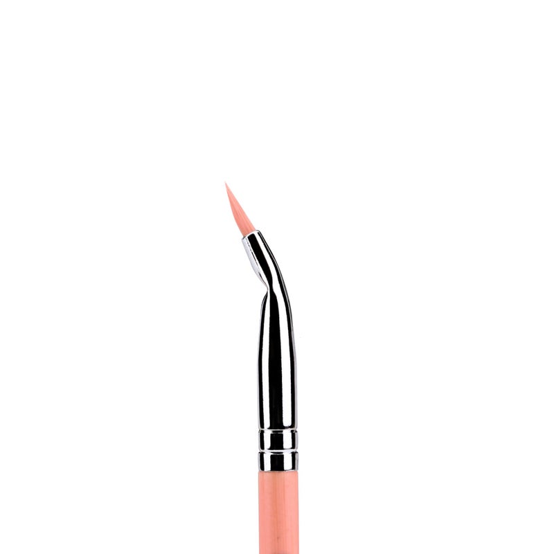 Bdellium Tools Professional Makeup Brush - Pink Bambu Series 708 Bent Eyeliner - With Soft Synthetic Fibers, For Smooth Application (Pink, 1pc) - Image 2