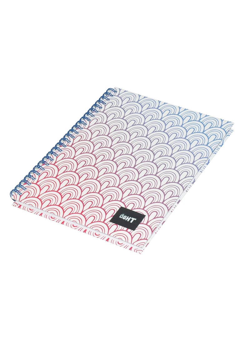FIS Light 5-Piece Spiral Hard Cover Notebook, Single Ruled, (100 Sheets), A5 Size - LINBSA51610 - Image 2