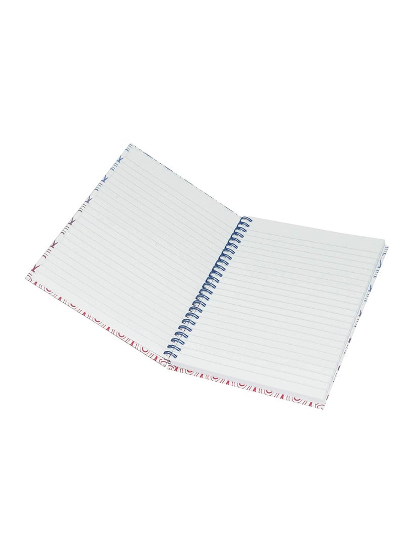FIS Light 5-Piece Spiral Hard Cover Notebook, Single Ruled, (100 Sheets), A5 Size - LINBSA51610 - Image 3