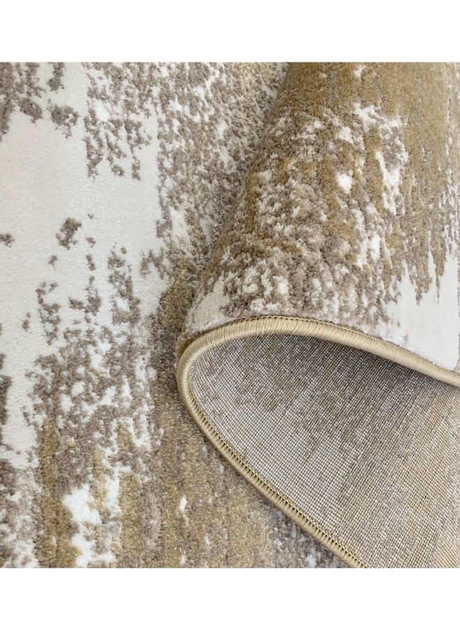 HANDPICKED FURNITURE Handpicked Furniture Abstract Beige Rug, Ultra Soft Area Carpets For Bed Room, Living Room, And Dining Room, Antislip Floor Carpets, Easy To Clean, Made In Turkey  - Image 4