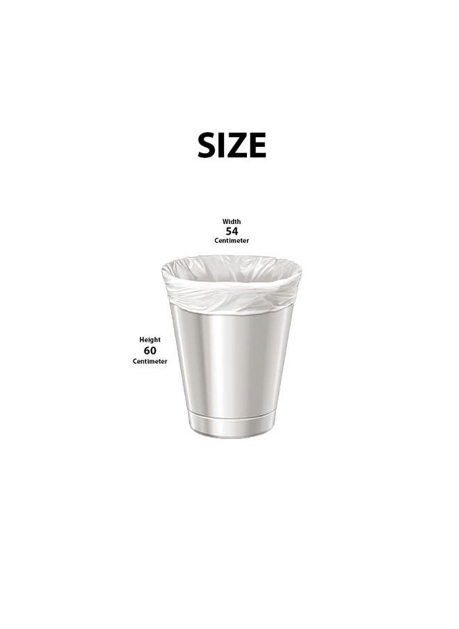 cleaning superstore Multi-Purpose Garbage Bag Roll for Garbage Bin/Dust Bin/Waste Basket/10 Gallons/30 Bags/54x60 cm White  (Pack Of 4)  - Image 4