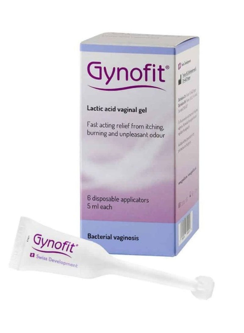 Gynofit Lactic Acid Vaginal Gel for Vaginal Infections 6*5ml - Image 1