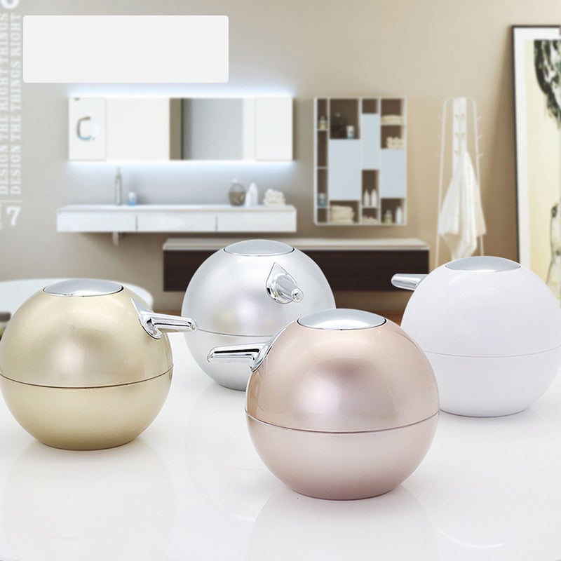 🍳 زجاجة معقم يدوي كروية مع موزع صابون وزجاجة لوشن ذهب وردي للاستخدام الفندقي - Image 5