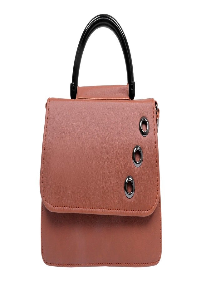 HASHFLOW Women Handheld Purse Bag for Young Ladies and Girls for kitty party/Clutch for mobile and debit ATM cards || Hand-held Bag (Dark Brown) - Image 1