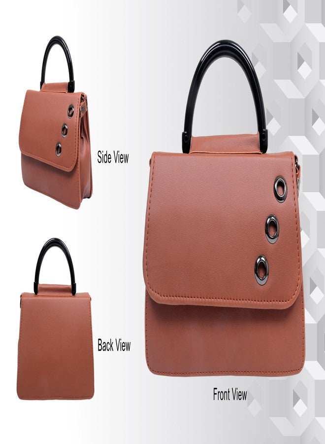 HASHFLOW Women Handheld Purse Bag for Young Ladies and Girls for kitty party/Clutch for mobile and debit ATM cards || Hand-held Bag (Dark Brown) - Image 2