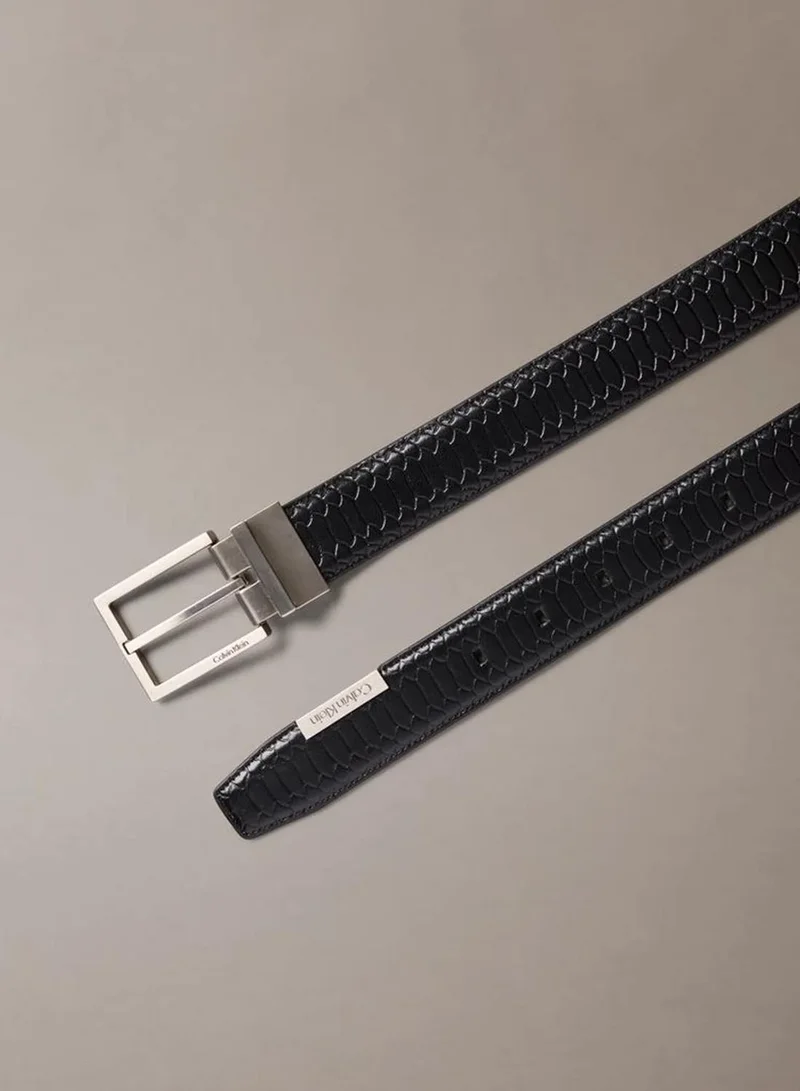 Calvin Klein Reversible Snake Effect Leather Belt