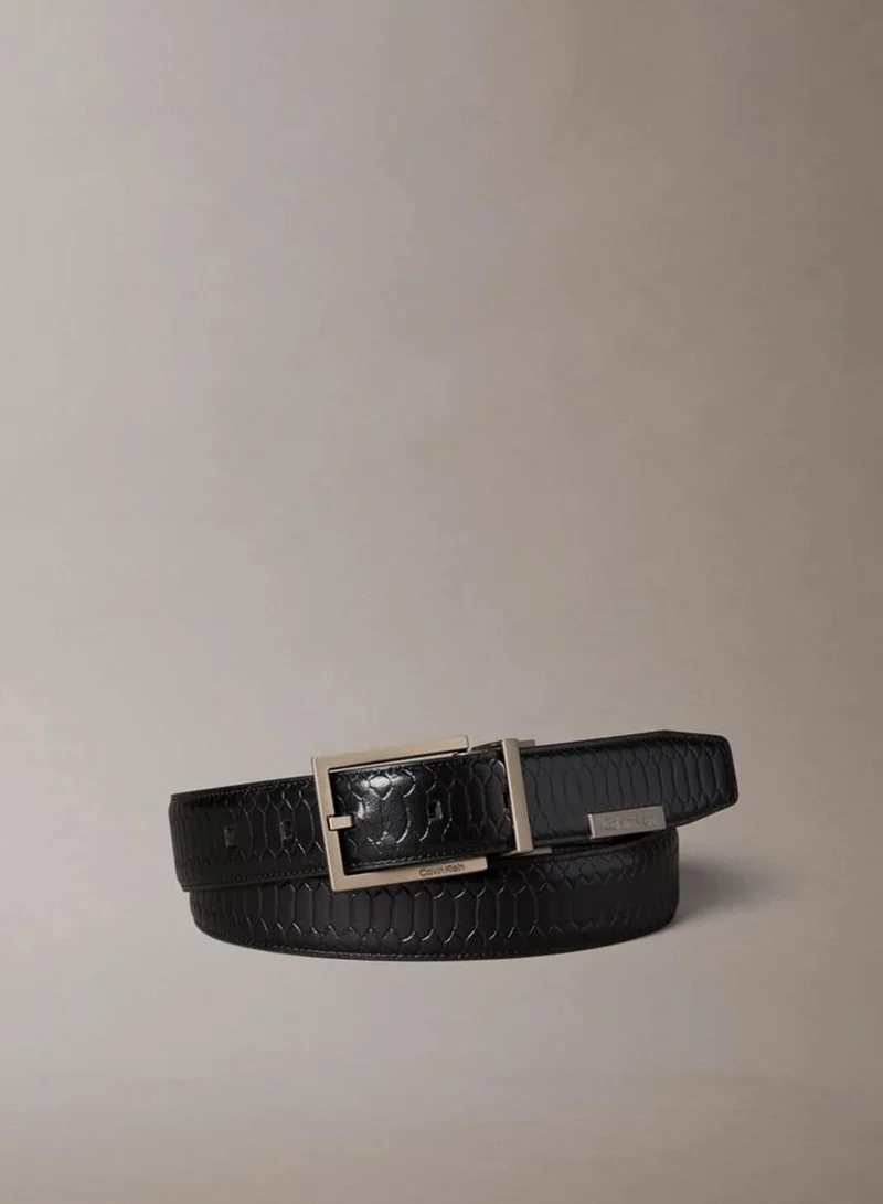 Calvin Klein Reversible Snake Effect Leather Belt