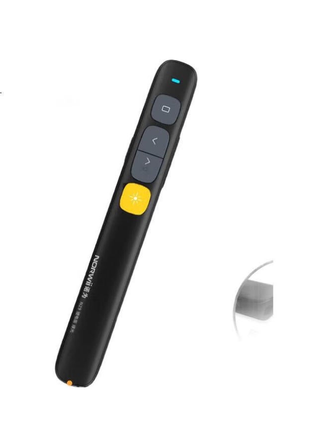 Norwii Nuowei N29 Smart Charging Laser Pointer, Ppt Page Turner For Teachers, 100-Meter Wireless Remote Presenter, 360° Control, Volume Control Remote Pen, Green Light, Black - Image 3