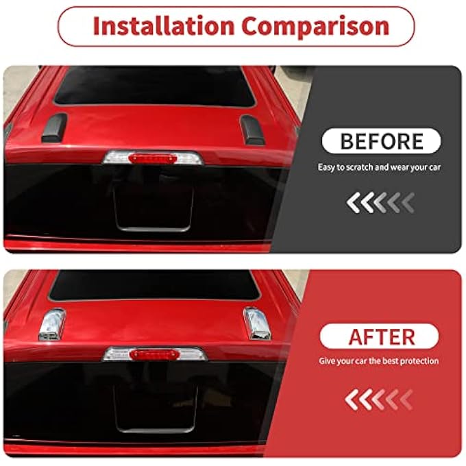 rayihni Antenna Base Cover Trim Decoration Accessories Roof Antenna Trim Cover for Ford F-150 F150 2021-2022 (Chrome) - Image 3