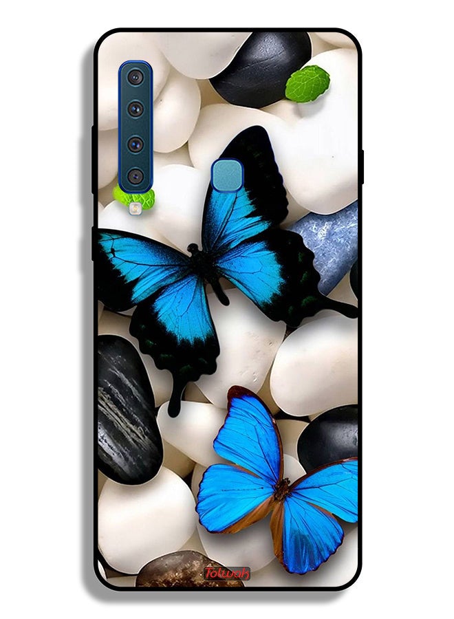 Tolwak غطاء حماية سامسونج جالاكسي A9 (2018) فراشات على الحجارة - Image 1