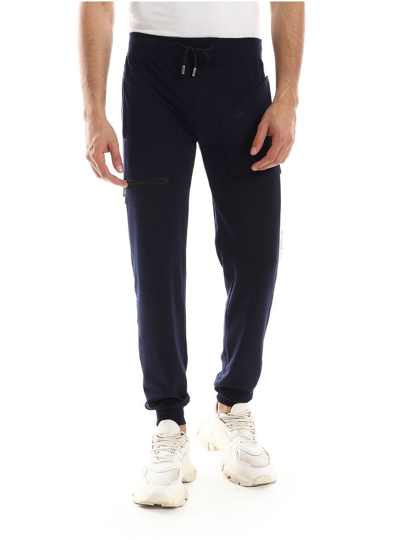 Caesar Detailed Casual Sweatpants With Printed Side  - Image 1