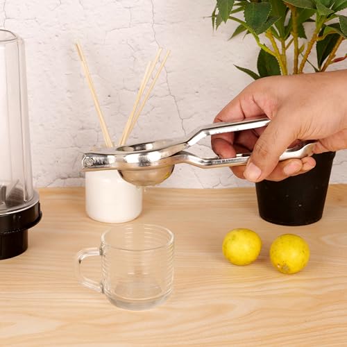 inKitch Stainless Steel Lemon Squeezer | Manual Lemon Crusher & Juice Extractor | Nimbu Presser with Comfortable Handle | Durable Kitchen Tool (Stainless Steel) - Image 4