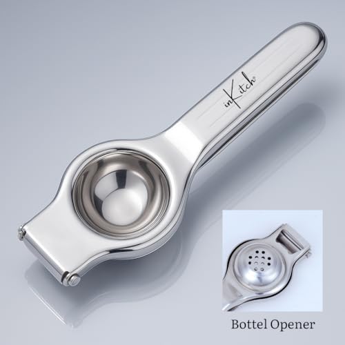 inKitch Stainless Steel Lemon Squeezer | Manual Lemon Crusher & Juice Extractor | Nimbu Presser with Comfortable Handle | Durable Kitchen Tool (Stainless Steel) - Image 2