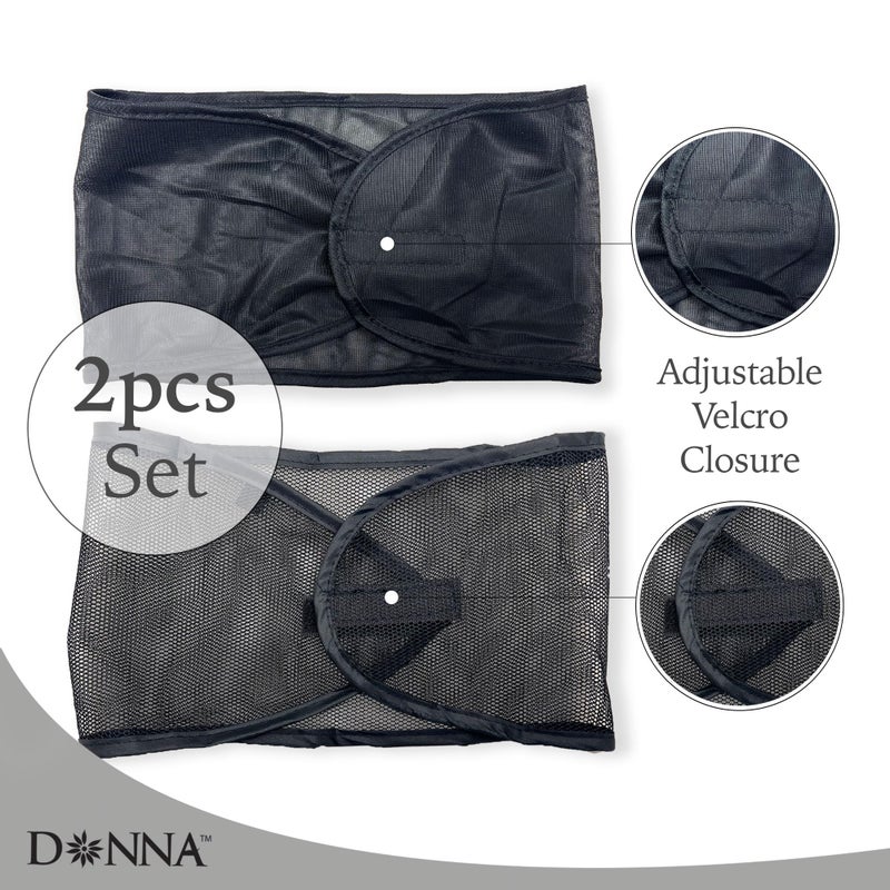 DONNA Satin Wrap & Mesh Wrap 2PCS â€“ Breathable Mesh Head and Satin Cap Set, Adjustable Closure, Soft & Cool Fabric for Pixie Cut, Short Hair, and Everyday Styling - Image 4